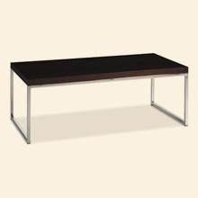 Wall Street Coffee Table Chrome / Espresso Thumbnail Image