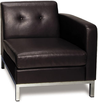 Name:Wall Street Arm Chair RAF Espresso Faux Leather, Item id:8810_WST51RF-E34 (Medium Image)