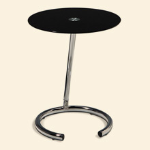 Yield Telephone Table Chrome / Black Glass Thumbnail Image
