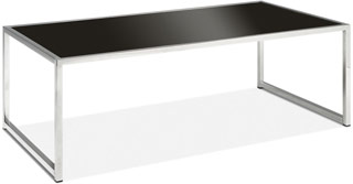 Name:Yield Coffee Table Chrome / Black Glass, Item id:8810_YLD12 (Medium Image)