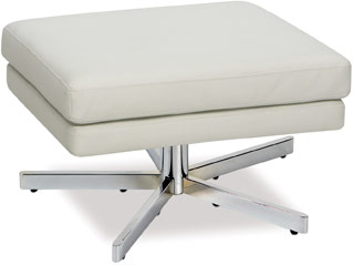 Name:Yield Ottoman White Vinyl, Item id:8810_YLD905-W32 (Medium Image)