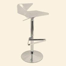 Vertex Barstool White Thumbnail Image