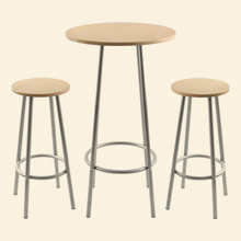 Zella Bar Table Set Natural Thumbnail Image