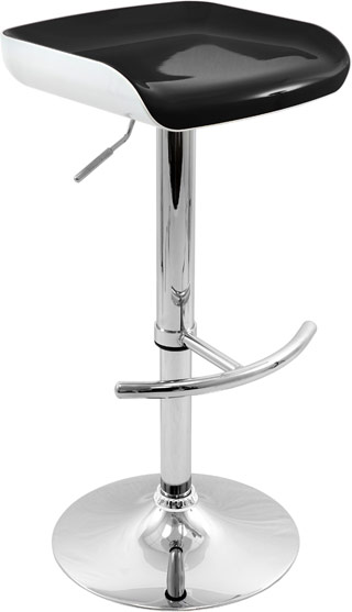 Name:Sleek Barstool White Black Seat, Item id:9110_BSAWSLKWBK (Medium Image)