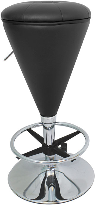 Name:Sugar Cone Barstool Black, Item id:9110_BSCONEBKBK (Medium Image)
