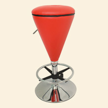 Sugar Cone Barstool Red Thumbnail Image