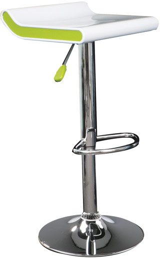 Name:Mojito Barstool White Green, Item id:9110_BSMOJWGN (Medium Image)