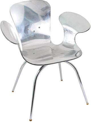 Name:Chrome Acrylic Cradle Chair, Item id:9110_CHRCRADLECHRM (Medium Image)