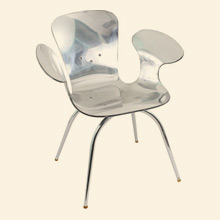Chrome Acrylic Cradle Chair Thumbnail Image