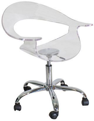 Name:Rumor Chair Clear Acrylic, Item id:9110_CHRTWRUMORCL (Medium Image)