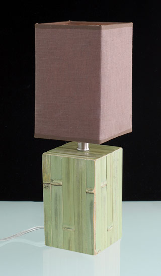 Name:Bamboo Table Lamp Green Base, Item id:9110_LSBAMBOOGNBN (Medium Image)