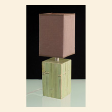 Bamboo Table Lamp Green Base Thumbnail Image
