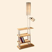 Ravenswood Floor Lamp Light Wood Thumbnail Image