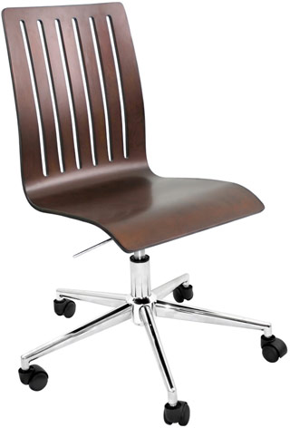 Name:Bentley Wenge Wood Office Chair, Item id:9110_OFCWDBNTWNG (Medium Image)
