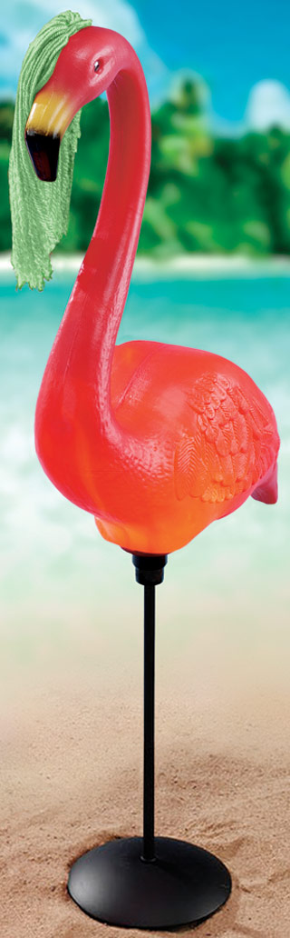 Name:Flamingo Lamp Green Hair, Item id:9110_YDFLAMINGOG (Medium Image)