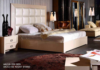 Name:Glam Champaign - Armani Xavira Collection Bed - Model: AA216-180, Item id:9310_216-200 (Medium Image)