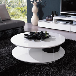 Name:5019 - Modern White and Black Coffee Table, Item id:9310_VGZH5019 (Medium Image)