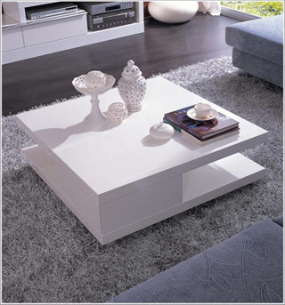 Name:5114C - Modern White Coffee Table, Item id:9310_VGZH5114C (Medium Image)