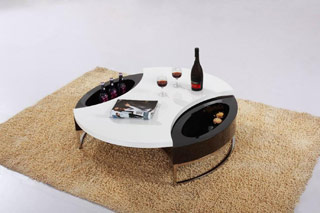 Name:Modern Round Coffee Table with Storage - CJM037, Item id:9310_VGCJM037 (Medium Image)