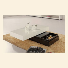 Modern Two-Tone Coffee Table with Storage Thumbnail Image