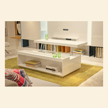 P210A - Modern White Coffee Table Thumbnail Image