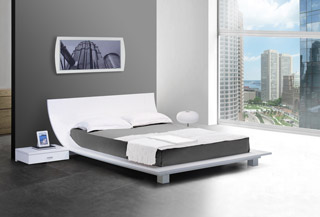 Name:Story White Platform Bed & 2 Nightstands, Item id:9310_story-white_1 (Medium Image)