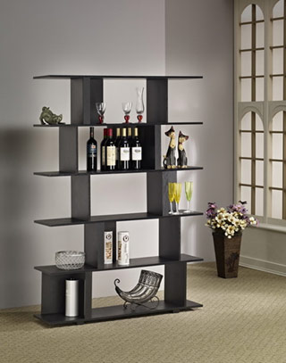 Name:Contemporary Bookcase, Item id:9410_YNJ-082BLK (Medium Image)