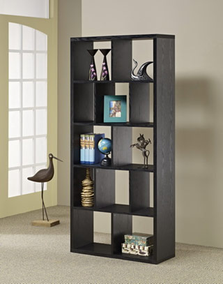 Name:Contemporary Bookcase, Item id:9410_YNJ-088BLK (Medium Image)