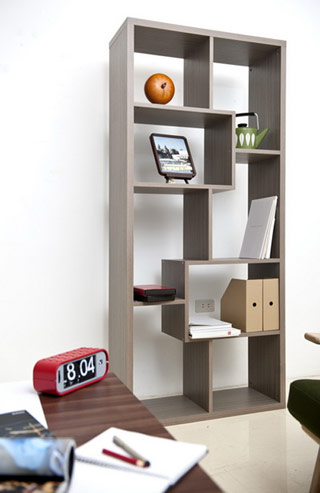Name:Contemporary Bookcase, Item id:9410_YNJ-510OAK (Medium Image)