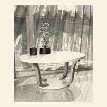 Contemporary Style Round Coffee Table Thumbnail Image