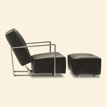 Elegant Armchair and Ottoman Thumbnail Image