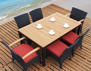 Name:Tosh Furniture Dark Brown Dining Set, Item id:9910_TOS-GW3061SET-A (Medium Image)