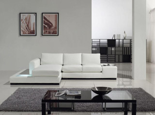 Name:Modern White Compact Leather Sectional Sofa, Item id:9910_TOS-LF-2029-Comp (Medium Image)
