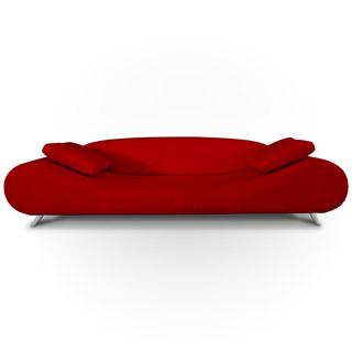 Name:Modern Red Lounge 3-Seater Sofa, Item id:9910_TOS-TIK-MOOD-80S-RED (Medium Image)