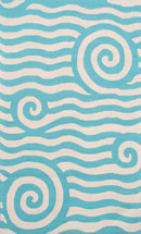 Resort 25295 Yala Blue/White Rug
