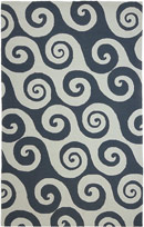 Wave Hello Coastal Living CI04 Dark Blue Rug