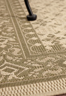 Murat Creme/Green Outdoor Rug
