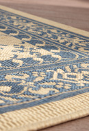 Murat Creme/Blue Outdoor Rug