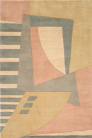 New Wave Shapes III Pastel Rug