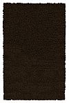 Felted Wool Black Shag Rug