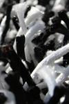 Artsilk Black & White Shag Rug