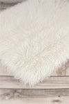 Natural Flokati Area Rug