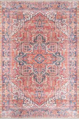 Momeni Chandler CHN-1 Red Power Loomed Cotton Rug Product Image