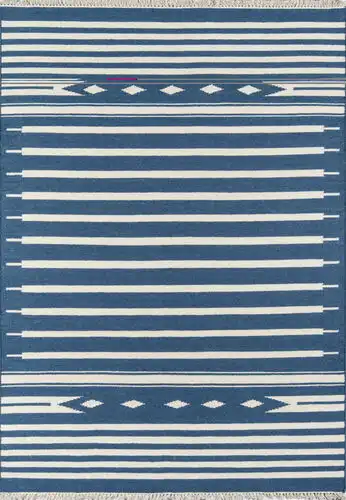 Momeni Thompson THO-1 Blue Hand Woven Wool Rug Product Image