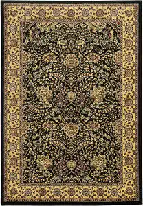 Linon Black Transitional Traditional Rug Product Image