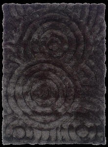 Linon Black Hilo Rug Product Image
