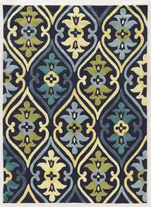 Linon Blue Asian Rug Product Image