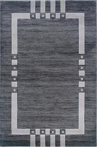 Linon Gray Bordered Rug Product Image