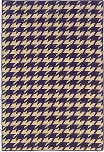 Linon Purple Patterned Reversible Rug Product Image