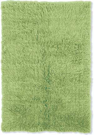 FlokatiRug Green Solid Color Shag Rug Product Image